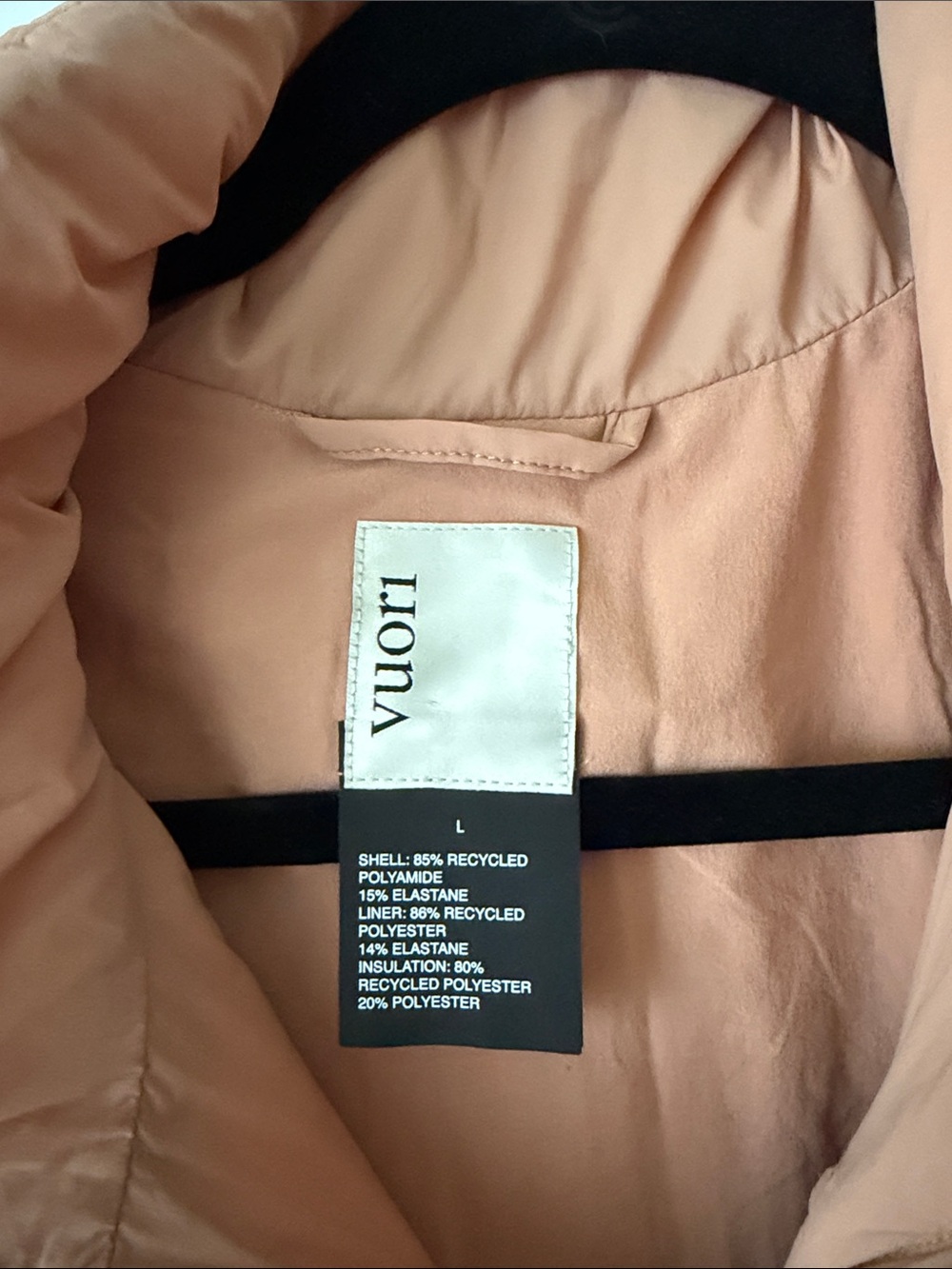 Vuori Women's Canyon Insulated Jacket Large Rose Color - Picture 2 of 7